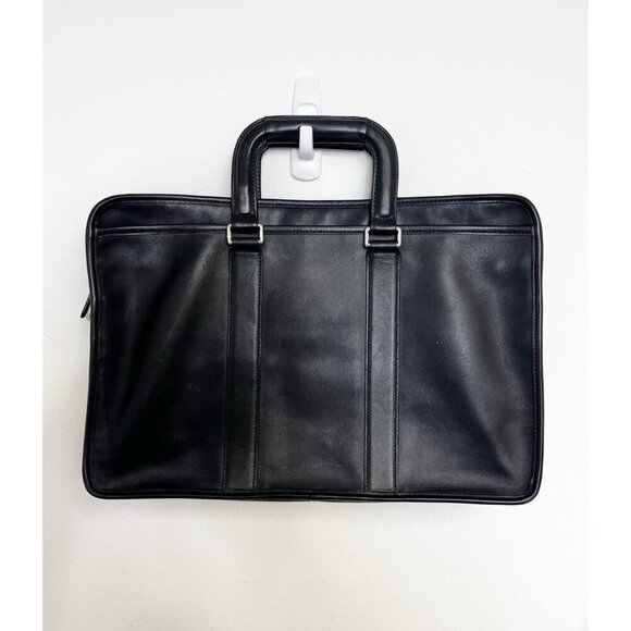 Coach Bag Business 2WAY Bag Model No.  F70374 COACH Black Genuine Leather - Picture 1 of 15